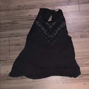 Gray and white tank top